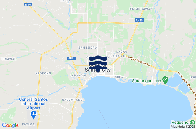 Mapa de mareas General Santos, Philippines