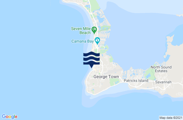 Mapa de mareas George Town, Cayman Islands