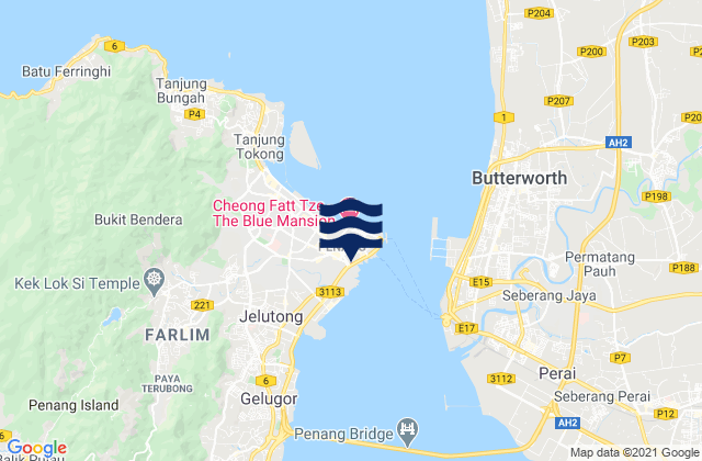 Mapa de mareas George Town, Malaysia