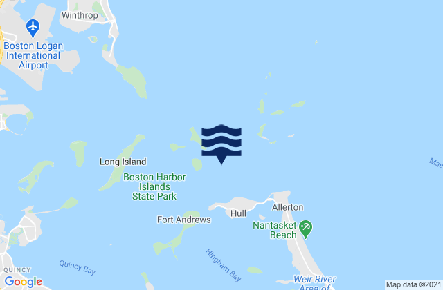 Mapa de mareas Georges Island 0.5 n.mi. ESE of, United States