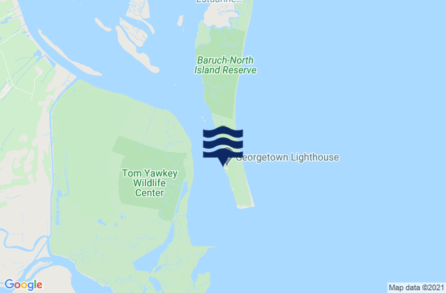 Mapa de mareas Georgetown Lighthouse, United States