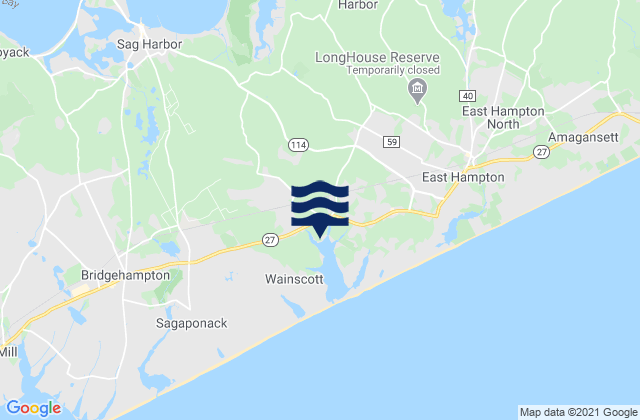 Mapa de mareas Georgica (East Hampton), United States