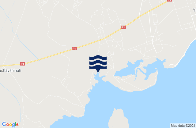 Mapa de mareas Ghraiba, Tunisia