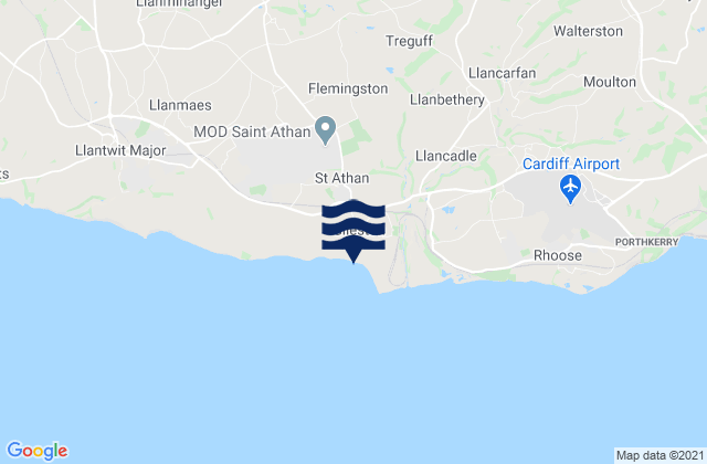 Mapa de mareas Gileston, United Kingdom