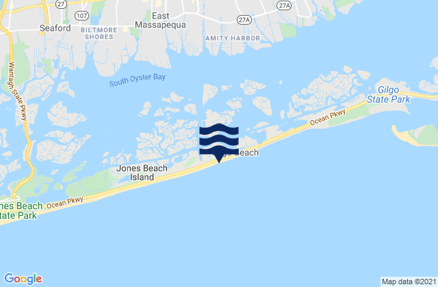 Mapa de mareas Gilgo Beach, United States
