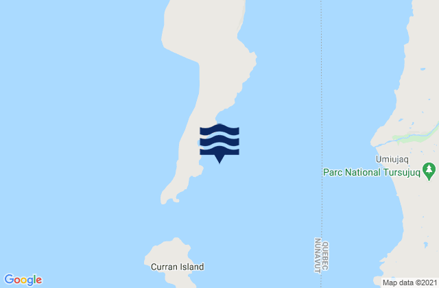Mapa de mareas Gillies Island, Canada