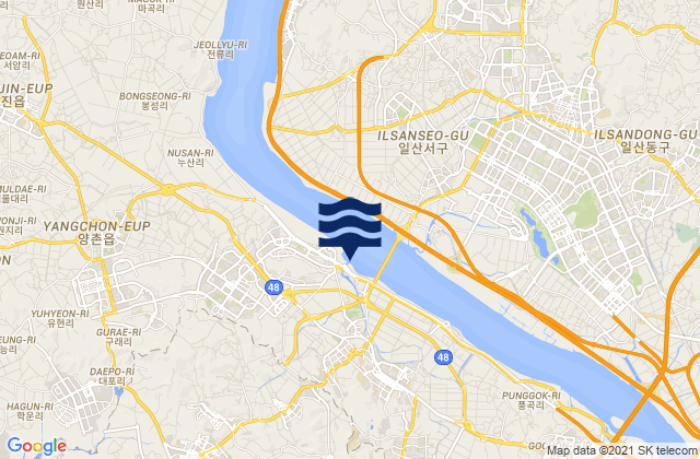 Mapa de mareas Gimpo-si, South Korea