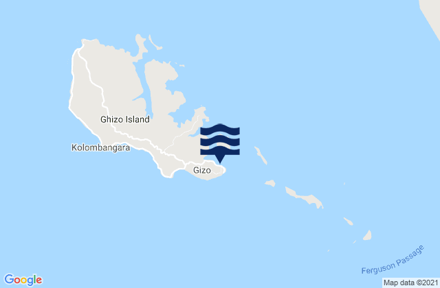 Mapa de mareas Gizo, Solomon Islands