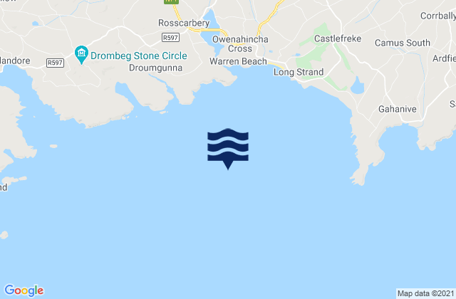 Mapa de mareas Glandore Bay, Ireland