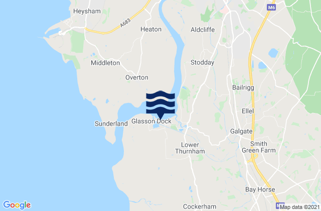 Mapa de mareas Glasson Dock, United Kingdom