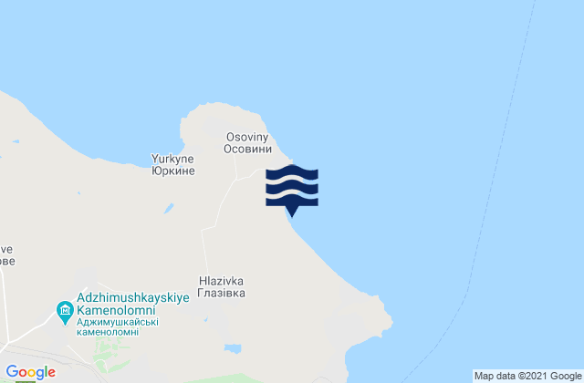 Mapa de mareas Glazovka, Ukraine