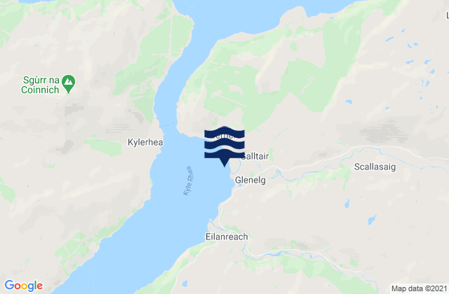 Mapa de mareas Glenelg Bay, United Kingdom