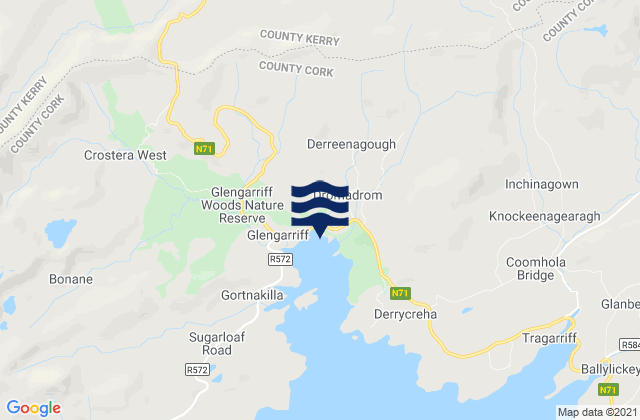 Mapa de mareas Glengarriff Harbour, Ireland