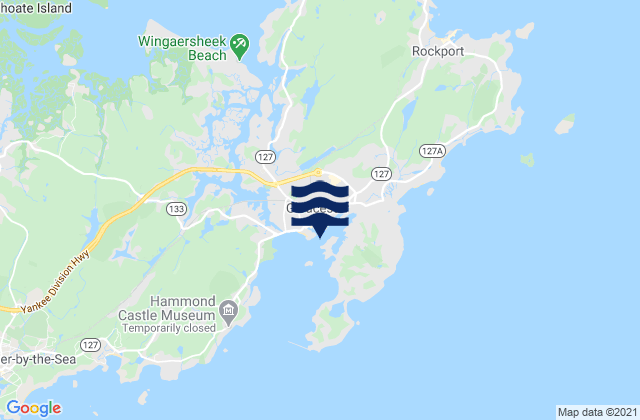 Mapa de mareas Gloucester, United States