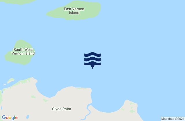 Mapa de mareas Glyde Point, Australia