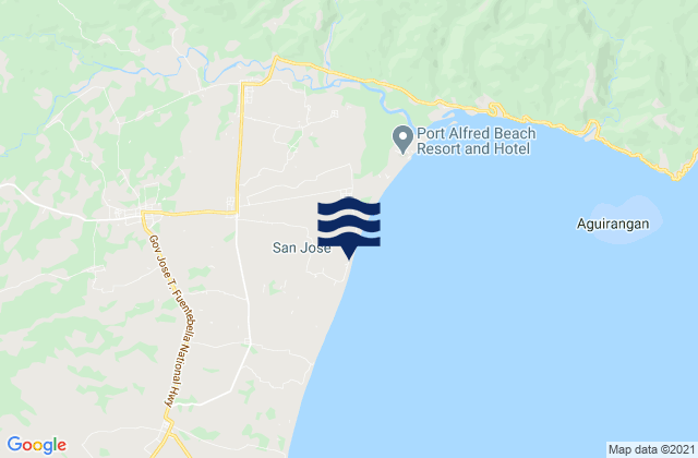 Mapa de mareas Goa, Philippines