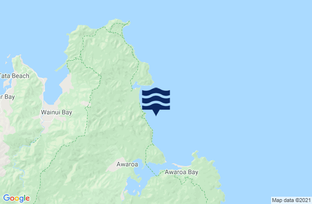 Mapa de mareas Goat Bay, New Zealand