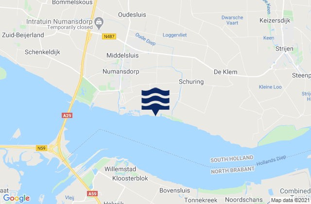 Mapa de mareas Goidschalxoord, Netherlands