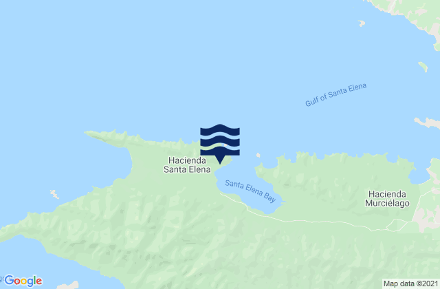 Mapa de mareas Golfo Elena, Costa Rica