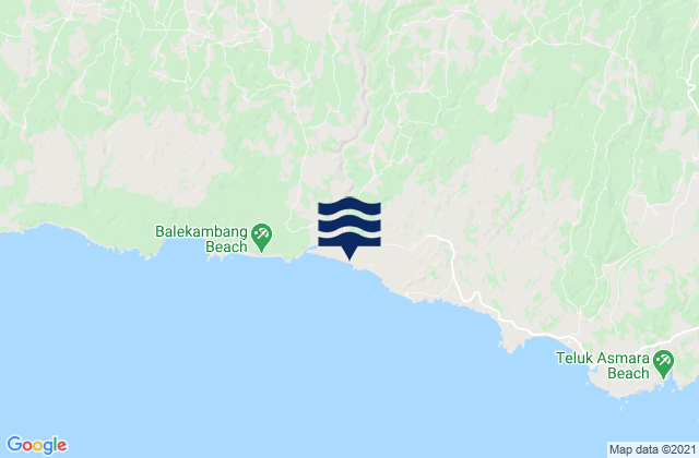 Mapa de mareas Gombangan, Indonesia