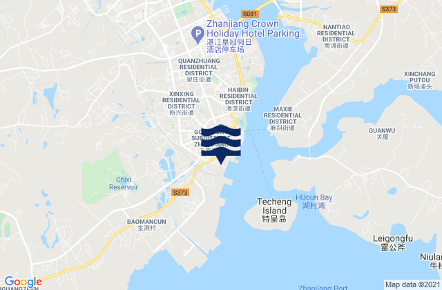 Mapa de mareas Gongnong, China
