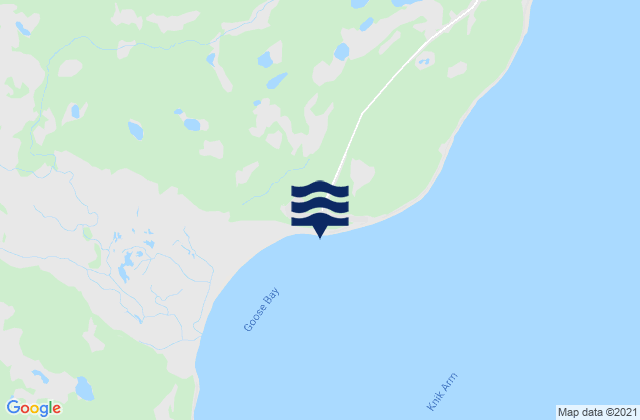 Mapa de mareas Goose Creek Cook Inlet, United States