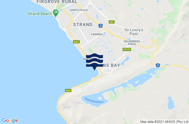 Mapa de mareas Gordon's Bay, South Africa