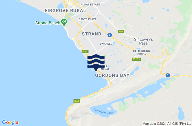 Mapa de mareas Gordons Bay Harbour, South Africa
