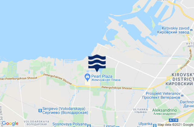 Mapa de mareas Gorelovo, Russia