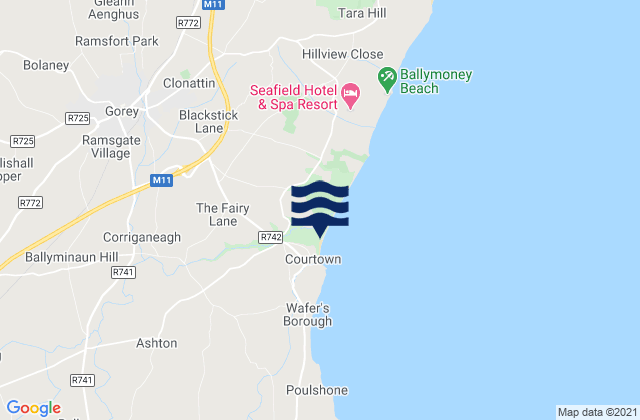 Mapa de mareas Gorey, Ireland