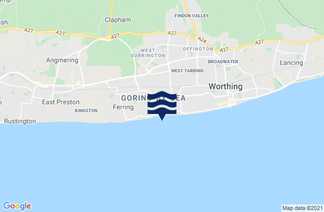 Mapa de mareas Goring Beach, United Kingdom