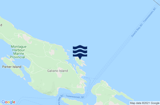 Mapa de mareas Gossip Island, Canada
