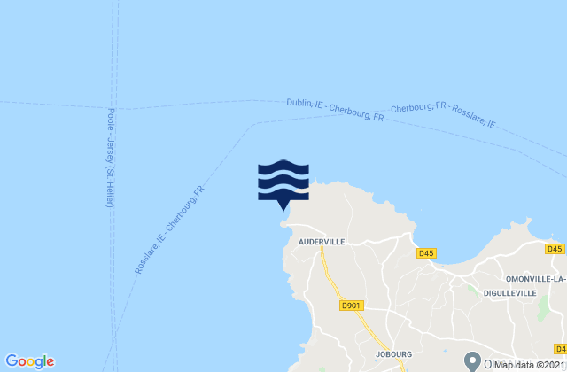 Mapa de mareas Goury, France