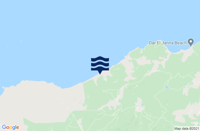 Mapa de mareas Gouvernorat de Bizerte, Tunisia