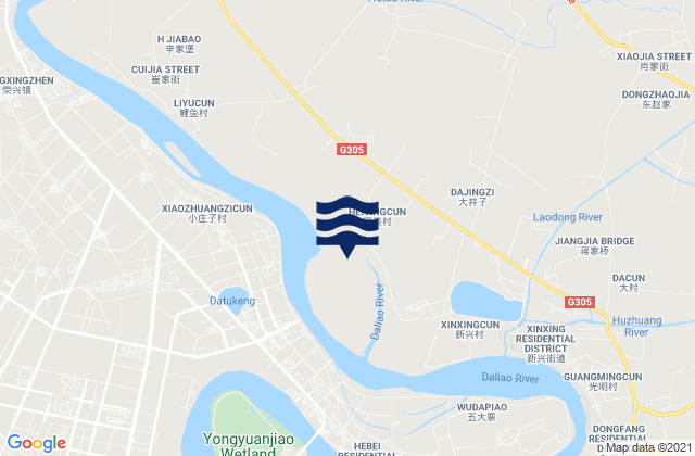 Mapa de mareas Gouyan, China