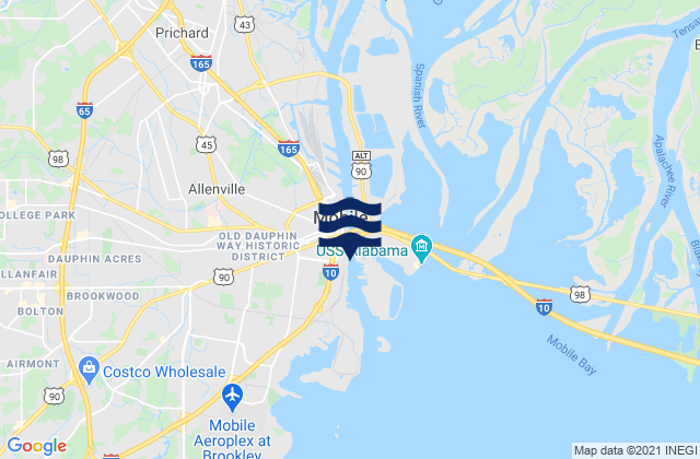 Mapa de mareas Government Point, United States