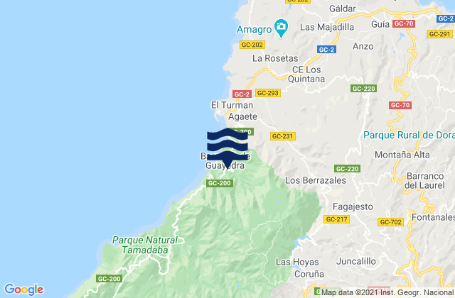 Mapa de mareas Gran Canaria, Spain
