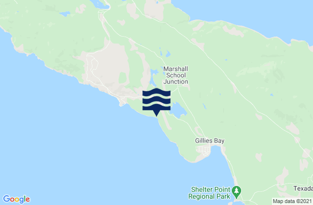 Mapa de mareas Granby Bay, Canada