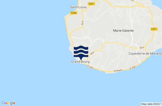 Mapa de mareas Grand-Bourg, Guadeloupe