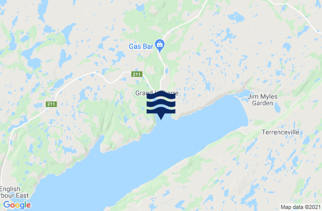 Mapa de mareas Grande le Pierre Harbour, Canada