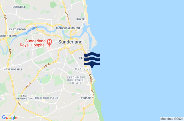 Mapa de mareas Grangetown Beach, United Kingdom