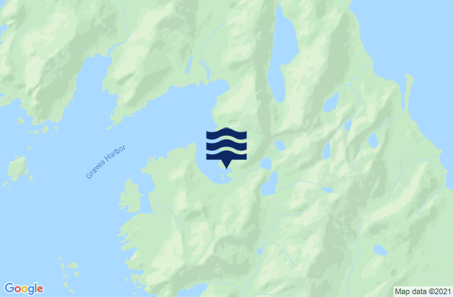 Mapa de mareas Graves Harbor, United States