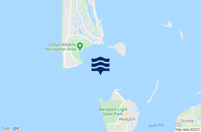 Mapa de mareas Grays Harbor Entrance, United States