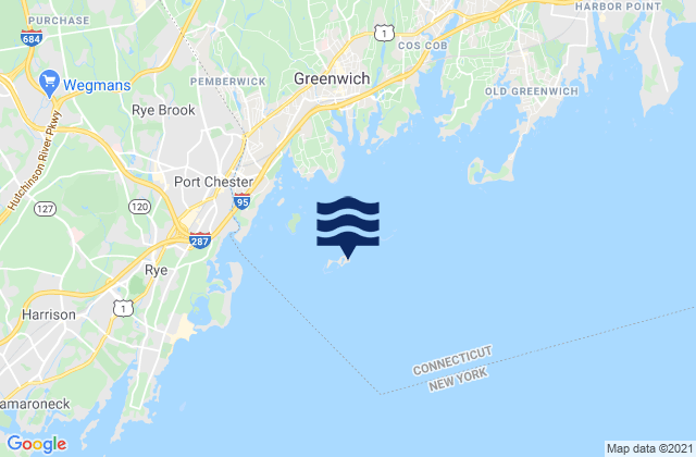Mapa de mareas Great Captain Island, United States
