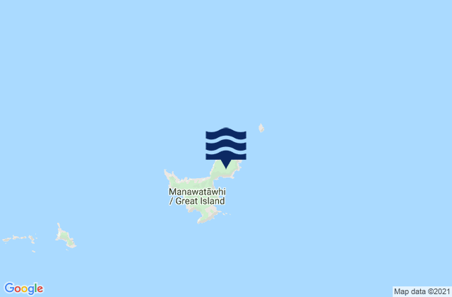 Mapa de mareas Great Island (North West Bay), New Zealand