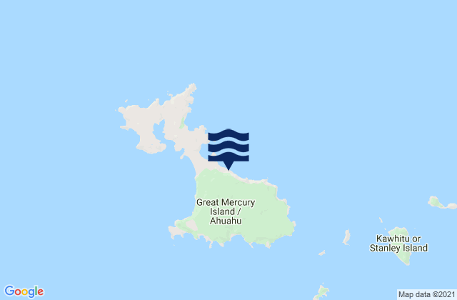 Mapa de mareas Great Mercury Island, New Zealand