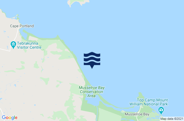 Mapa de mareas Great Musselroe Bay, Australia