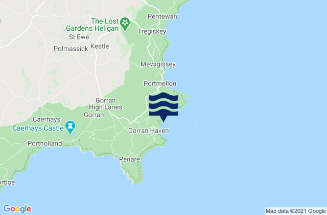 Mapa de mareas Great Perhaver Beach, United Kingdom