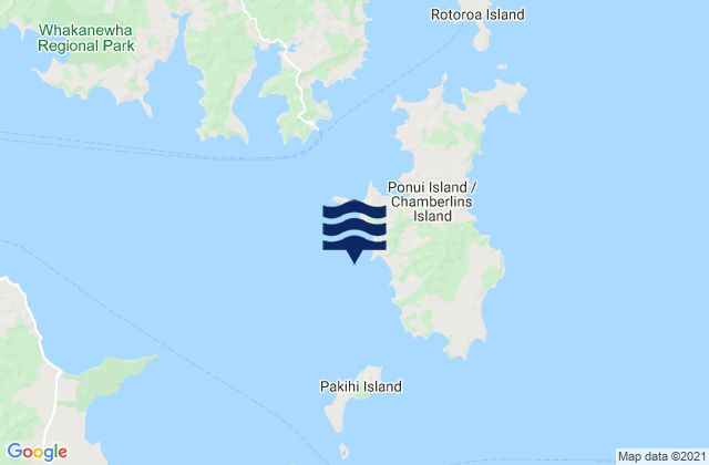 Mapa de mareas Green Bay, New Zealand