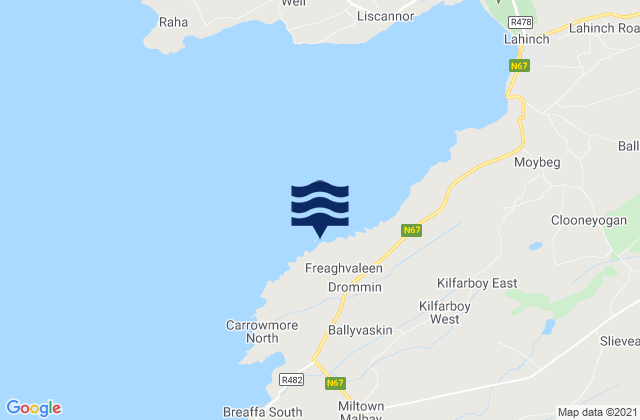 Mapa de mareas Green Island, Ireland